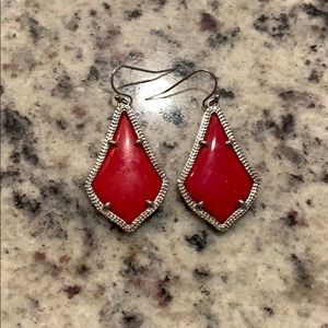 Red Kendra Scott earrings